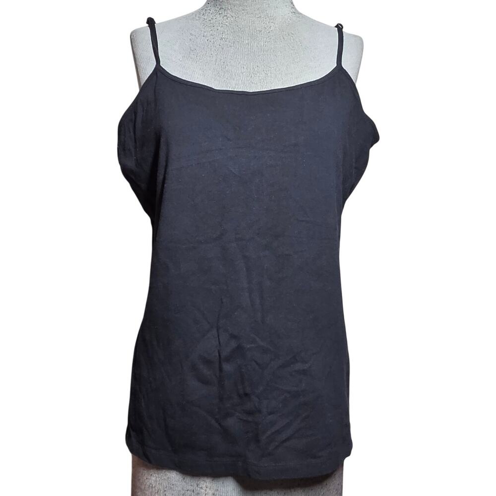 Black Cami with Built in Bra Size XL